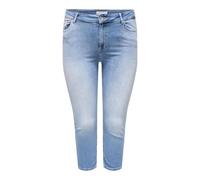 ONLY Carmakoma Damen Carwilly Reg Waist DNM Capri Noos Jeans, Light Medium Blue Denim, 44 EU