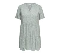 Only Carmakoma Damen Carzally Life S/S Thea Tunic Dress Noos, Chinois Green, 46