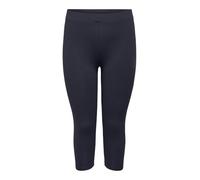 ONLY CARMAKOMA Damen Kurze 3/4 Leggings Stretch Shorts Radler Hose Übergrößen Plus Size CARTIME, Farben:Blau-2, Größe:50-52