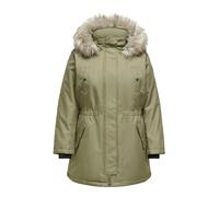ONLY Carmakoma Damen Parka Mantel Große Übergröße Winter Jacke mit Kapuze & Kunstfell Curvy Plus Size