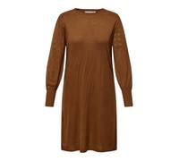 ONLY Carmakoma Female Strickkleid Locker geschnitten Rundhals Langes Kleid