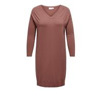 ONLY Carmakoma Female Strickkleid Normal geschnitten V-Ausschnitt Langes Kleid