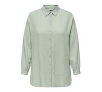 ONLY Carmakoma Hemd "Thyra" in Hellgrün - Größe 48 | Damen Blusen