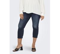 ONLY Carmakoma Jeans-Caprihose in Dunkelblau - Größe 42 | Damenhosen