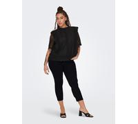 ONLY Carmakoma Jeans-Caprihose in Schwarz - Größe 48 | Damenhosen
