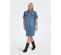 ONLY Carmakoma Jeanskleid in Blau - Größe 44 | Damen Kleider