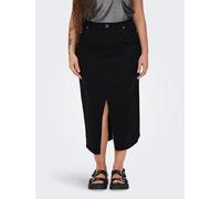 ONLY Carmakoma Jeansrock in Schwarz - Größe 52 | Damenroecke