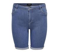 ONLY CARMAKOMA Damen Plus Size Denim Jeans Shorts Kurze Stretch Bermuda Hose in Übergröße CARTHUNDER