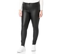 ONLY Carmakoma NOS Damen Carpunk Reg Sk Coated Pants Noos Skinny Jeans,per pack Schwarz (Black Black),48 /L32 (Herstellergröße:48)