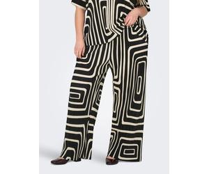 ONLY Carmakoma Plisseehose "Ravenna" in Schwarz - Größe 42/44/L32 | Damenhosen