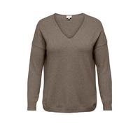 ONLY Carmakoma Pullover in Beige - Größe M-46/48 | Damen Pullover Cardigans