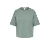 Rundhalspullover ONLY CARMAKOMA "CARLOYAL LIFE 2/4 O-NECK PULLOV KNT NOOS", Damen, Gr. S, chinois grün detail:melange, Strick, Obermaterial: 80% Polyester, 20% Nylon, meliert, regular fit normal, Rund