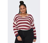 ONLY Carmakoma Pullover in Rot - Größe M-46/48 | Damen Pullover Cardigans