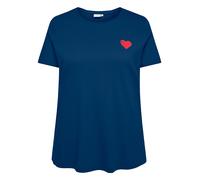 ONLY Carmakoma Shirt in Blau - Größe M-46/48 | Damen Tops