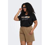 ONLY CARMAKOMA - CARMAEBELL S/S V-NECK REG TEE JRS Black - Gr. - L-50/52