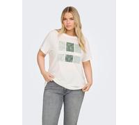 ONLY Carmakoma Shirt in Weiß - Größe L-50/52 | Damen Tops