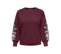 ONLY Carmakoma Sweatshirt in Bordeaux - Größe M-46/48 | Damen Sweatshirts Jacken