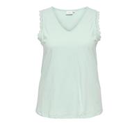 ONLY Carmakoma Top "Lila" in Türkis - Größe 46/48 | Damen Tops