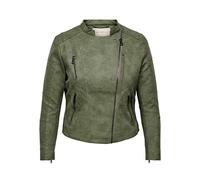 ONLY Carmakoma Women's CARAVANA Faux Leather Biker OTW Jacke, Kalamata, 52