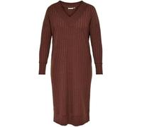 ONLY CARMAKOMA Women's CARESSIE L/S Dress JRS Kleid, Cherry Mahogany, L-50/52