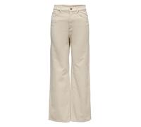 Only Damen Cordhose ONLHOPE GLOBAL EX lockere Passform Oatmeal/Beige Größe 34W/32L