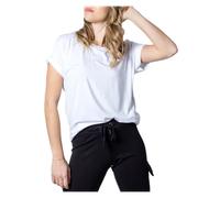 Only Damen Basic Weiß T-Shirt - Komfort & Stil für warme Tag - Größe: L