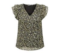 ONLY Damen Bluse Eliza braun/hellgrün/schwarz L