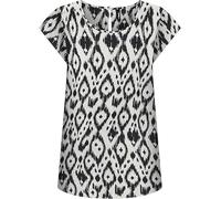 ONLY Damen Bluse ONLNOVA LIFE VIS S/S TOP AOP (DE/NL/SE/PL, Numerisch, 36, Regular, Regular, Black Indie Vibe)