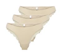 Only Brasilianische Slips Damen ONLCHLOE LACE 3er-Pack – 90% Polyamid/10% Elasthan – Gr. L