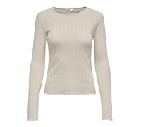 Only Lotta Long Sleeve T-shirt Beige XL Frau (Herstellerartikelnummer: 15291987-PumiceStone-XL)