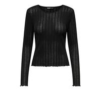 ONLY Damen Einfarbiges Langarm Shirt Basic Rundhals Rollkanten Top Longsleeve Oberteil ONLCARLOTTA