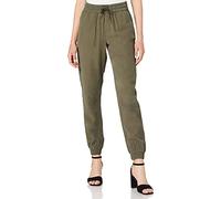 Only Damen Hose Jogging Pant - OnlKelda-Emery Pull-Up Ankle Jogger, Farbe:Grün, Größe:42 - L34