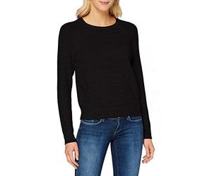 ONLY Damen Feinstrick-Pullover - OnlLesly Kings Sweater Basic Pulli, Farbe:Schwarz, Größe:S