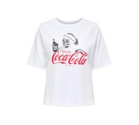 ONLY Damen Female T-Shirt Onlcoca Cola Xmas Life S/S Top JRS