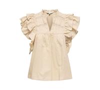 ONLY Damen Female Top Stoponlsunny Top Top Mit V-Ausschnitt Und Kurzen Ärmeln Und Rüschen (1er Pack)