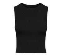 ONLY Damen Geripptes Cropped Top Kurzes T-Shirt Rundhals Oberteil Ärmellos ONLMAJLI