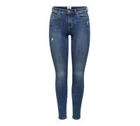 Only Damen Herbst-Winter Ripped Jeans Blau - Größe: L_34
