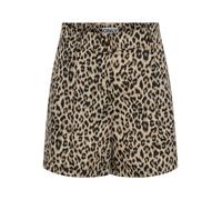 ONLY Damen High Waist Shorts Kurze Hose Sommershorts mit Leopardenmuster ONLEmmia
