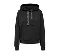 ONLY Damen Hoodie ONLSCARLETT L/S SATEEN STRING HOOD SWT (DE/NL/SE/PL, Alphanumerisch, S, Regular, Regular, black)