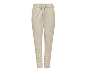 ONLY Damen Hose OnlPoptrash Einfarbige Sweathose Stoffhose Jogginghose (M / 32L, Beige)