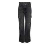 ONLY - ONLJUNE HW CARGO DNM DOT117 washed black - Gr. - 28/32