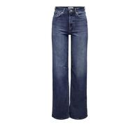 ONLY Damen Jeans ONLJUICY Life HW Wide Leg REA398 - Comfort Fit -Blau -Dark Blue, Größe:27W / 30L, Farbvariante:Dark Blue Denim 15266858