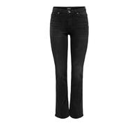Only Wauw Flared High Waist High Waisted Jeans Frauen in Gr. XS_30 in Schwarz