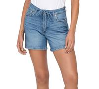 ONLY Damen Jeans Shorts ONLGianna Belted Kurze Jeanshose Bermuda mit Gürtel 15340706 Medium Blue Denim XL