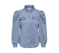 ONLY Damen Jeanshemd ONLMALLORY ONLMALLORY Life LS DNM Shirt QYT 15245681 ,Light Blue Denim ,S