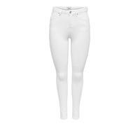 ONLY Damen Jeanshose ONLPOWER MID Pushup SK DNM REA795 NOOS 15250153,Weiß,3XL / 32L