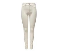 ONLY Damen Jeanshose Onlrose Hw Skinny DNM Gua019 Noos, Ecru,L / 32L