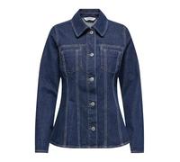 Only ONLELLE L/S FITTED DNM JACKET GUA Jeansjacke blau in M