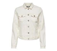 ONLY Damen Jeansjacke, cremefarben, 34
