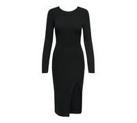 ONLY Damen Kleid Onlmeddi Ls Rib O-Neck Dress Cc KNT, Schwarz, M